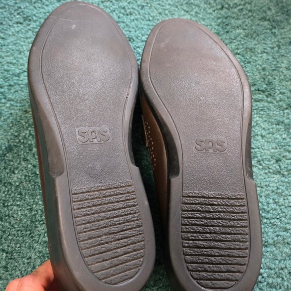 SAS Mens Handsewn Loafers 12M Brown Leather Slip On Comfort Dress Shoes USA Made - Picture 8 of 12